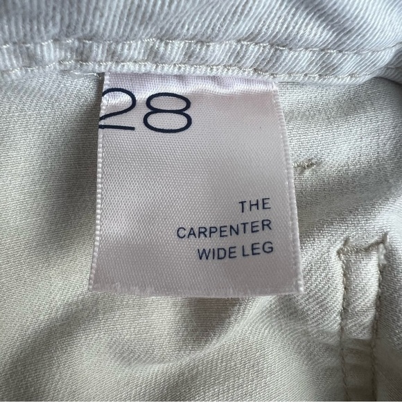 Anthropologie Pilcro The Carpenter Wide Leg Jeans White - Picture 10 of 11